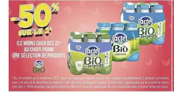 Géant Casino Produits lactel bio et engagé offre