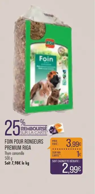 Match Poin Pour Rongeurs Premium Riga offre