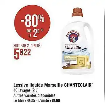 Géant Casino Lessive liquide marseille chanteclair offre