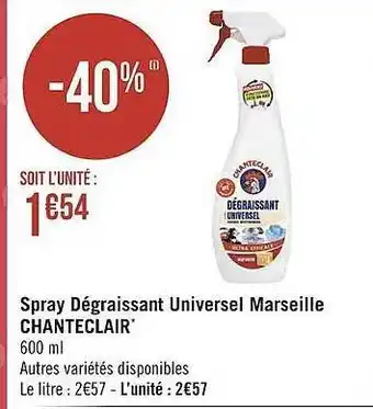 Géant Casino Spray dégraissant universel marseille chanteclair offre