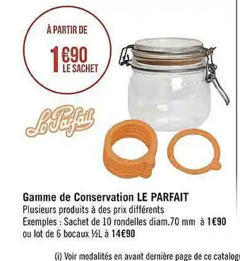 Géant Casino Gamme de conservation le parfait offre