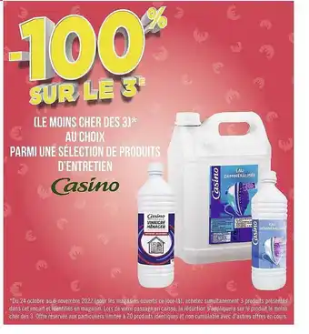 Géant Casino Produits d'entretien casino offre