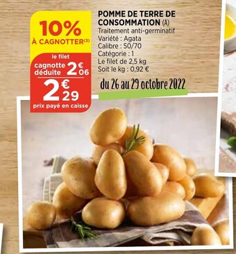 Bi1 Pomme De Terre De Consommation offre