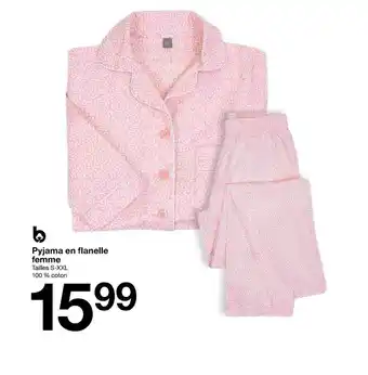 Zeeman Pyjama en flanelle femme offre