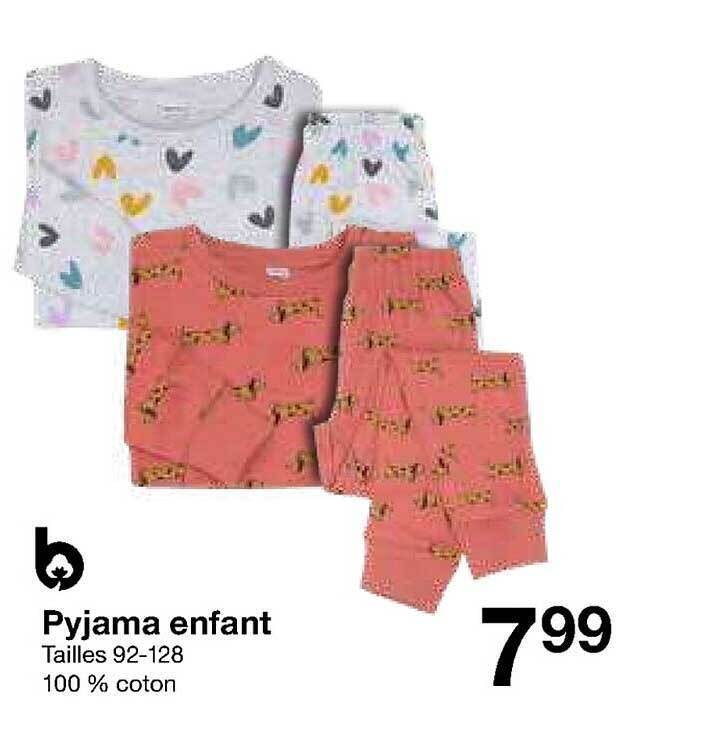 Promo Pyjama enfant chez Zeeman