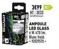 Brico Cash Ampoule led glass offre