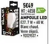 Brico Cash Ampoule led offre