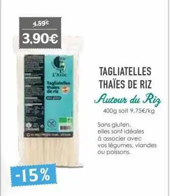 Naturalia Tagliatelles thaïes de riz autour du riz offre