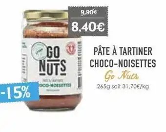 Pâte à tartiner choco- noisetes go nuts