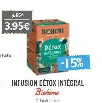 Naturalia Infusion détox intégral biohême offre