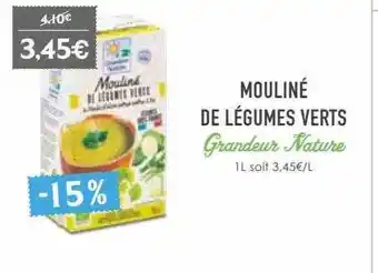 Naturalia Mouliné de légumes verts grandeur nature offre