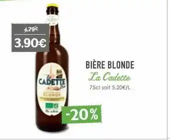 Naturalia Bière blonde la cadette offre