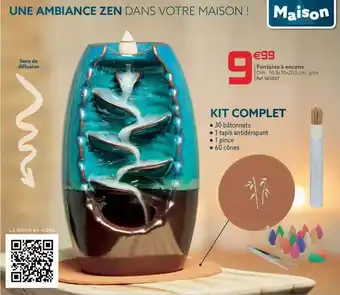 Gifi Fontaine à encens offre