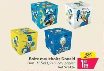 Gifi Boîte mouchoirs donald offre