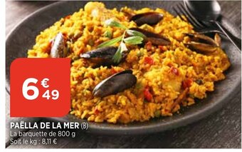 Bi1 Paëlla de La Mer offre