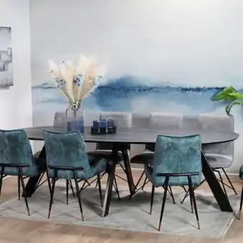 Pier Import Table à manger en céramique noire mate 240 cm bergame offre