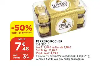 Bi1 Ferrero Rocher offre