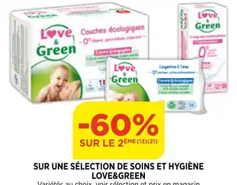 Bi1 Sur Une Sélection de Soins et Hygiéne Love & Green offre