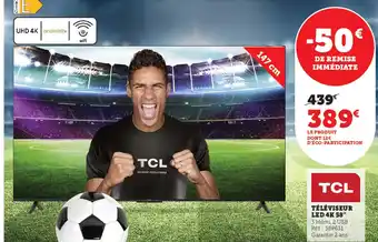 Super U Téléviseur Led 4K 58" offre