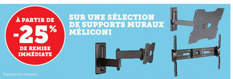 Super U Sur Une Sélection De Supports Muraux Méliconi offre