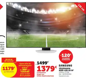 Téléviseur Mini-Led 4K 55"