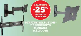 Super U Sur Une Sélection De Supports Muraux Méliconi offre