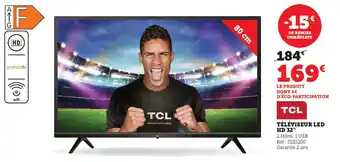 Super U Téléviseur Led HD 32 offre