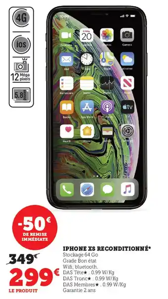 Super U Iphone Xs Reconditionné offre