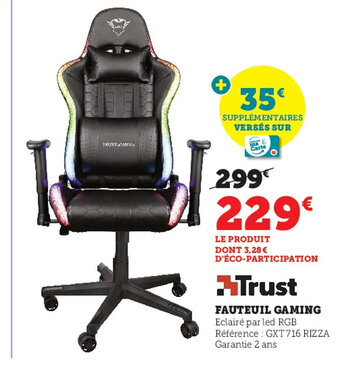Super U Fauteuil Gaming offre
