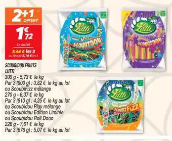 Netto Scoubidou Fruits Lutti offre