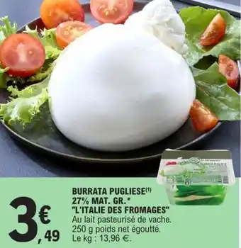 E.Leclerc Burrata Pugliese offre