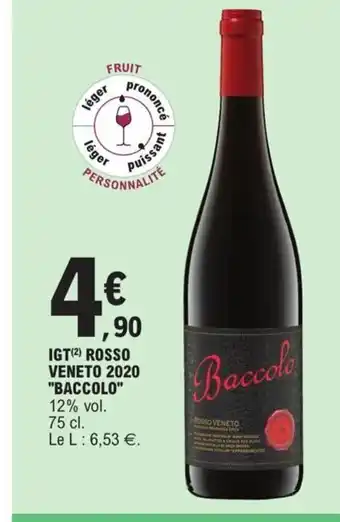 IGT Rosso Veneto 2020 Baccolo