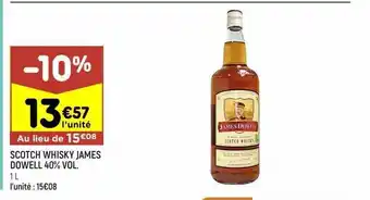 Scotch whisky james dowell 40% vol.