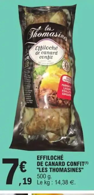 E.Leclerc Effiloché de Canard Confit Les Thomasines offre