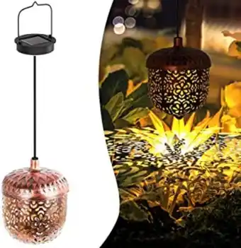 Amazon Lanterne solaire exterieur jardin, decoration jardin ip65 étanche métal lanterne solaire décorative lampe lumière solaire ... offre