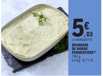 E.Leclerc Brandade de Morue Parmentière offre