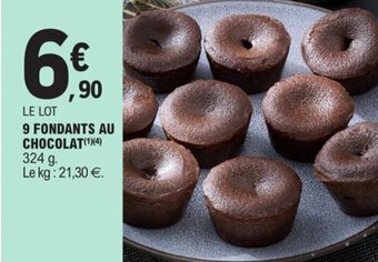 E.Leclerc 9 Fondants Au Chocolat offre