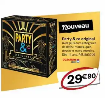 La Grande Récré Party & go original dujardin jeux offre