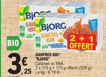 E.Leclerc Gaufres Bio Bjorg offre