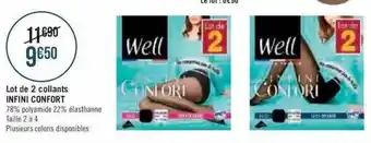 Géant Casino Lot de 2 collants infini confort offre