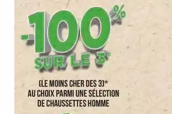 Géant Casino Chaussettes homme offre
