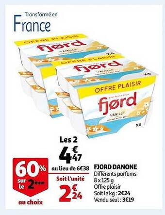 Auchan Fjord danone offre