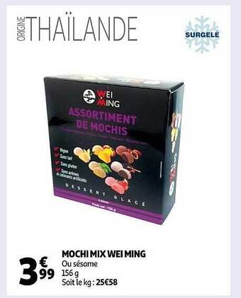 Auchan Mochi mix wei ming offre