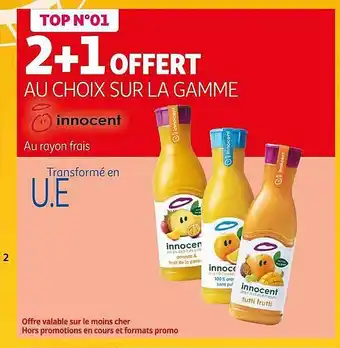 Auchan La gamme innocent offre