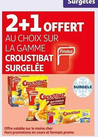 Auchan La gamem croustibat surgelée findu offre