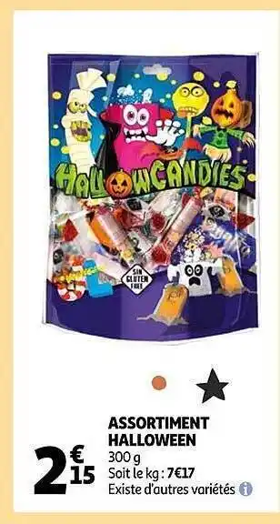 Auchan Assortiment halloween offre