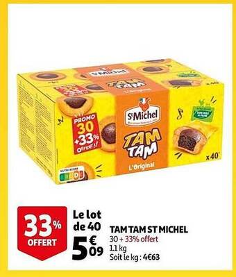 Auchan Tam tam st michel offre