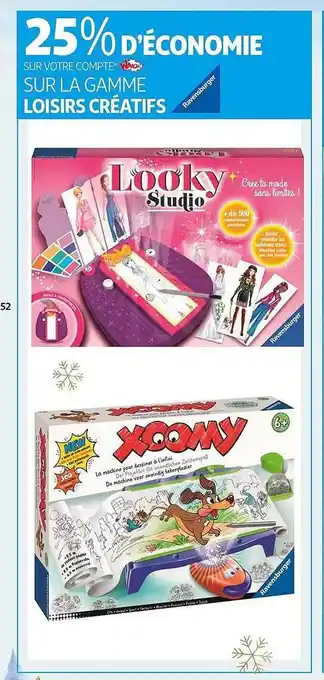 Auchan La gamme loisirs créatifs ravensburger offre
