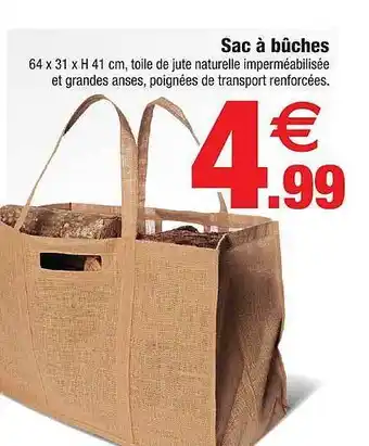 Bazarland Sac à bûches offre