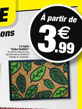 Bazarland Le tapis offre